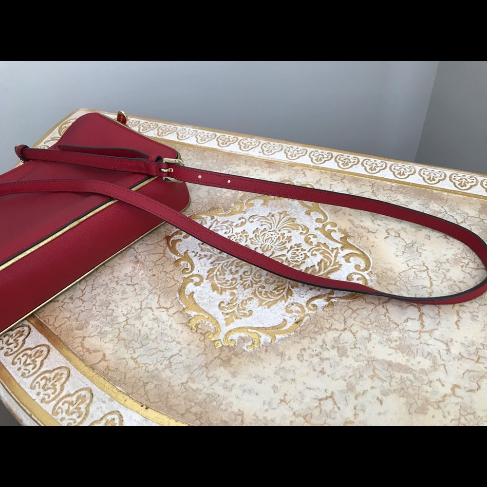 Mk Red Crossbody Bag Gem
